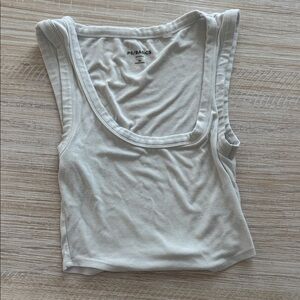 PacSun Basics Cream Tank Top